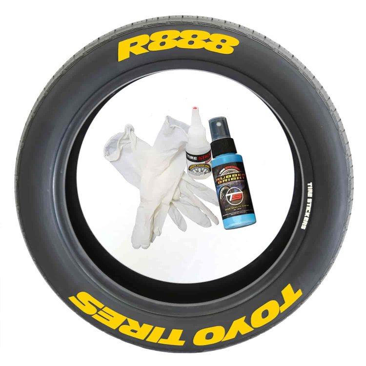 Toyo R888 Tire Lettering Kit