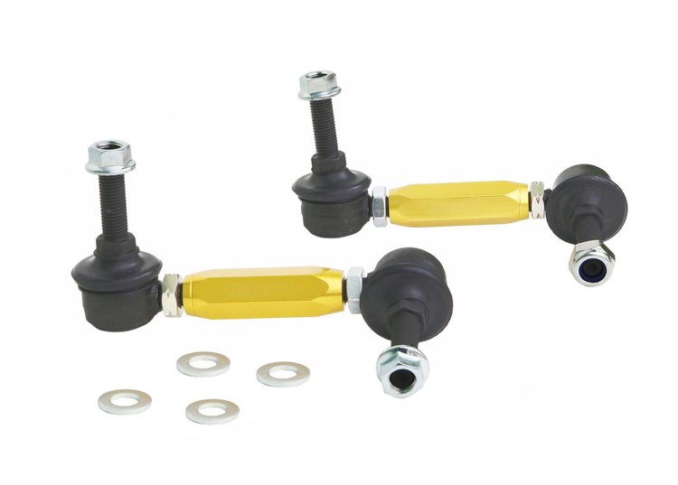 KLC140-115 Universal Sway Bar Link Kit -Heavy Duty Adjustable Steel Ball w/ 10 mm Ball Stud
