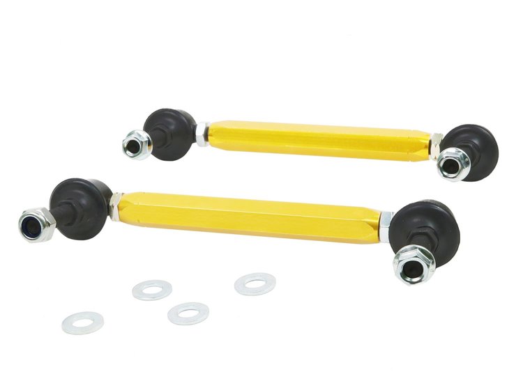 KLC140-195 Universal Sway Bar Link Kit -Heavy Duty Adjustable Steel Ball w/ 10 mm Ball/Ball