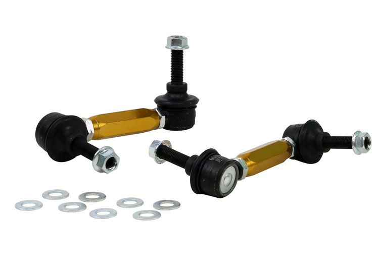 KLC141 Rear Sway Bar Link Kit-Adjustable Ball End Links Fits Select 1986-2020 Multiple Make/Models