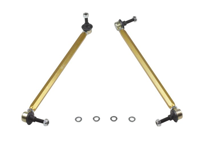 KLC177 Front Sway Bar Link Assembly Heavy Duty Adjustable Steel Ball (380 mm C to C) for 2010-2015 Chevrolet Camaro Front Coupe