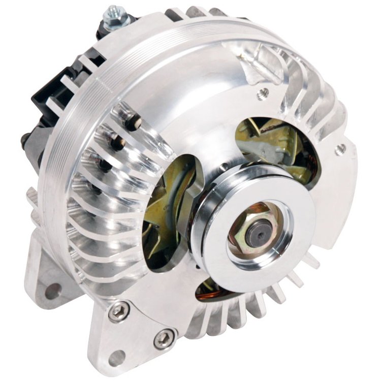 Billet HD Alternator 1963-1985 Mopar Single Groove V Pulley