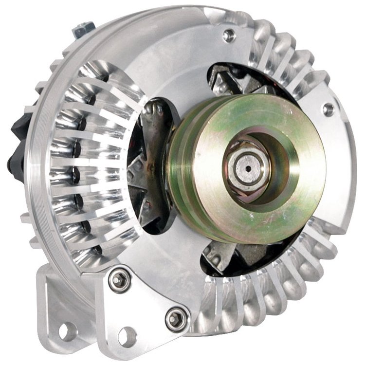 Billet HD Alternator 1963-1985 Mopar Double Groove V Pulley
