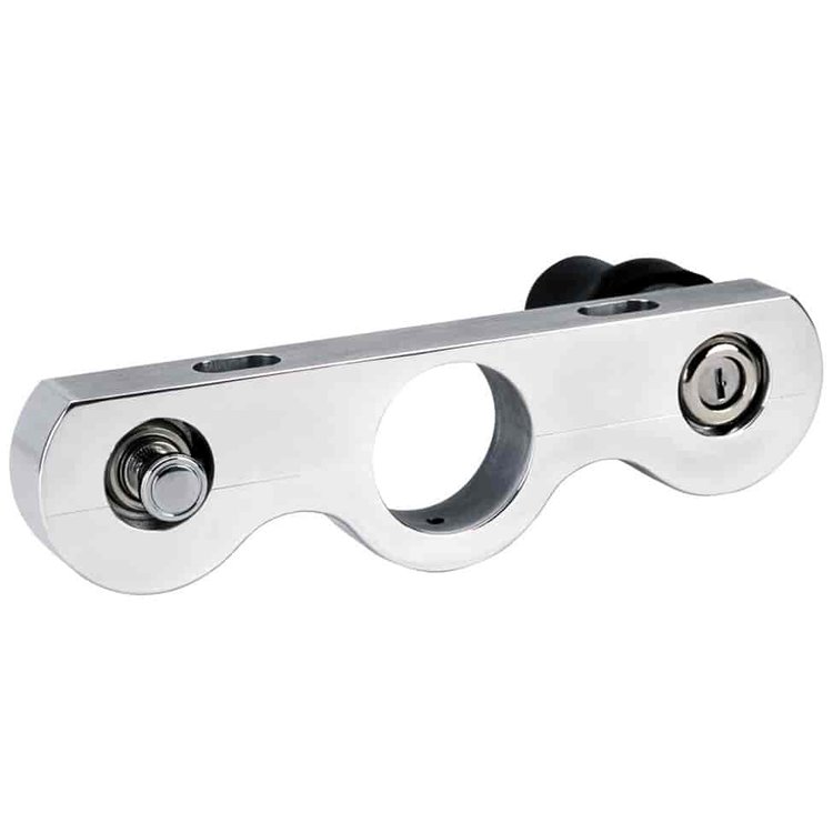 Steering Column Mounting Clamp with Ignition Key & 12V Accessory