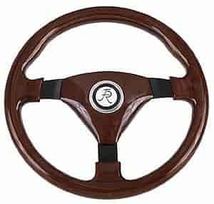 13.8" Woody"s III Steering Wheel Mahogany/Black