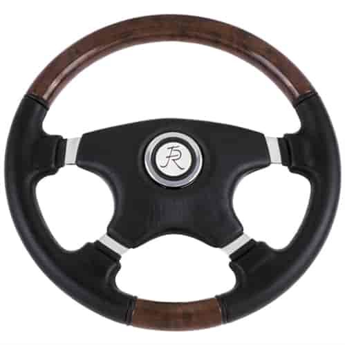 Fruitwood Luxury Steering Wheel Black