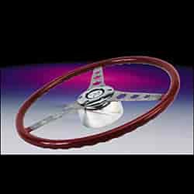 Vette Laser Cut Stainless 15in (Powder Coated Red) Steering Wheel
