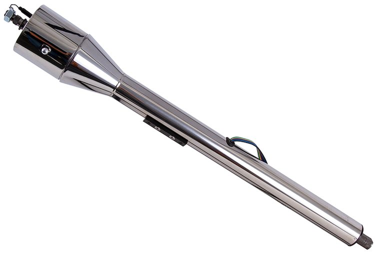 Floor Shift Tilt Steering Column - 30 in. Length - Polished Finish