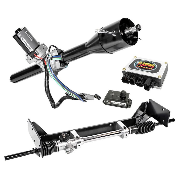 FR30065HREP-BK Manual Rack and Pinion Cradle Kit for 1965-1966 Ford Mustang [Black Powder-Coated Finish]