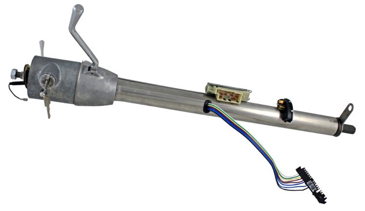 GM Key Column Shift Column: Collapsible, 30 length, Mill Finish