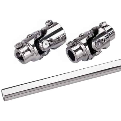 Billet Stainless Steel U-Joint & Shaft Kit Mustang Power Box
