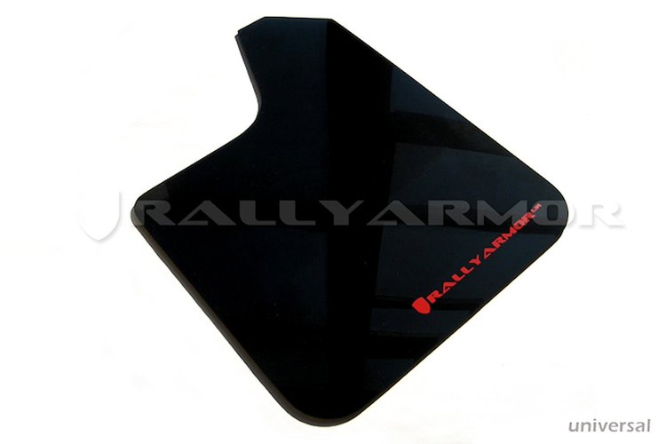 MF12URBLKRD Mud Flap Kit for Universal Fit - Red Logo