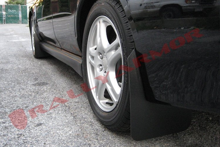 MF1BASBLK Mud Flap Kit for 2002-2007 Subaru Impreza WRX/STI / 2002-2007 Subaru Impreza RS/2.5i - Black Logo