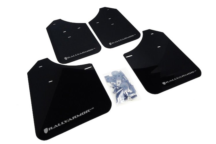 MF1URBLKSIL Mud Flap Kit for 2002-2007 Subaru Impreza WRX/STI / 2002-2007 Subaru Impreza RS/2.5i - Silver Logo