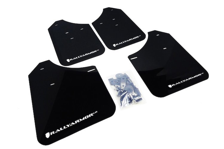 MF1URBLKWH Mud Flap Kit for 2002-2007 Subaru Impreza WRX/STI / 2002-2007 Subaru Impreza RS/2.5i - White Logo