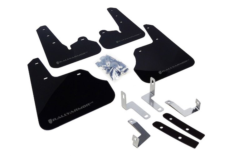 MF22URBLKGRY Mud Flap Kit for 2012-2016 Subaru Impreza Limited, Premium, Sport - Grey Logo