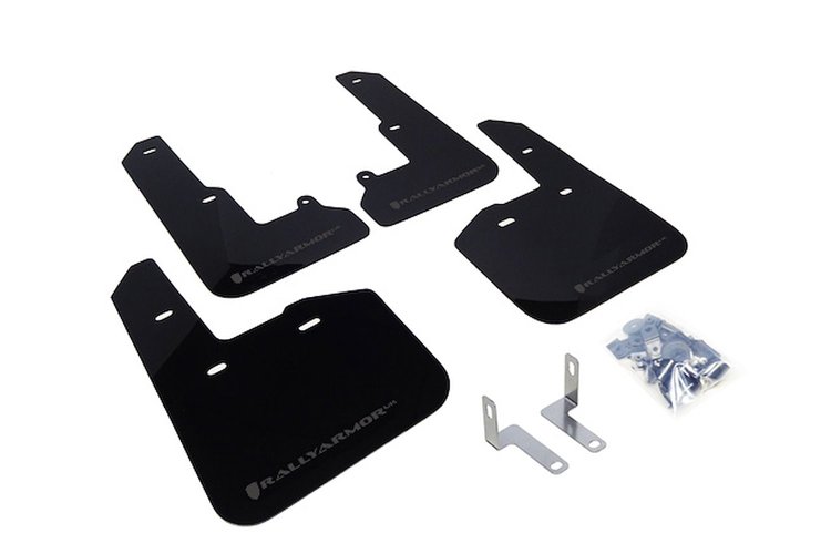 MF34URBLKGRY Mud Flap Kit for 2015-2019 Subaru Legacy 2.5i, 2.5i Premium, 2.5i Limited, 3.6R Limited - Grey Logo