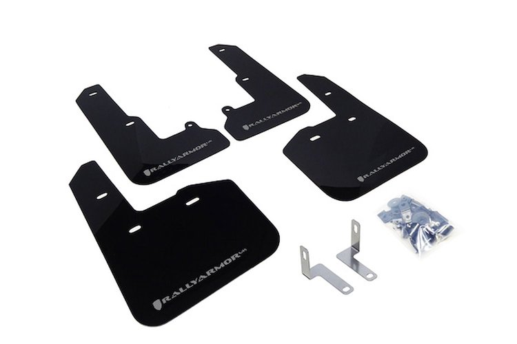 MF34URBLKSIL Mud Flap Kit for 2015-2019 Subaru Legacy 2.5i, 2.5i Premium, 2.5i Limited, 3.6R Limited - Silver Logo