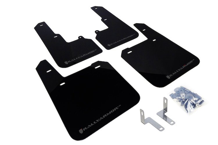 MF36URBLKGRY Mud Flap Kit for 2015-2019 Subaru Outback 2.5i, 2.5i Premium, 2.5i Limited, 3.6R Limited - Grey Logo