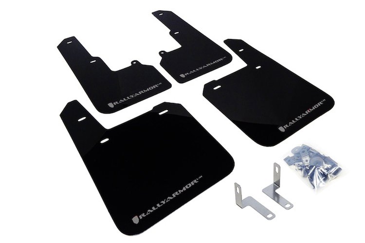 MF36URBLKSIL Mud Flap Kit for 2015-2019 Subaru Outback 2.5i, 2.5i Premium, 2.5i Limited, 3.6R Limited - Silver Logo