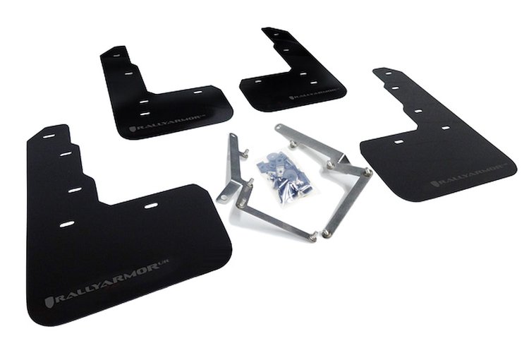 MF47URBLKDGR Mud Flap Kit for 2017-2020 Honda Civic Type R - Dark Grey Logo