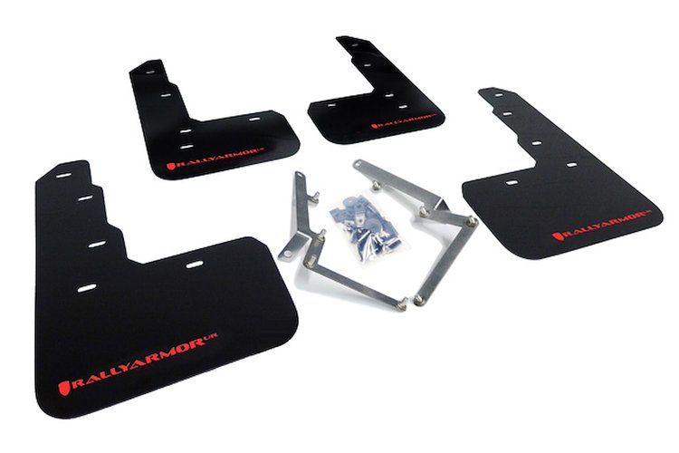 MF47URBLKRD Mud Flap Kit for 2017-2020 Honda Civic Type R - Red Logo
