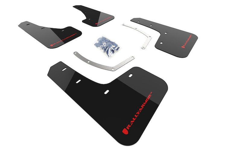 MF49URBLKRD Mud Flap Kit for 2018-2020 Subaru Ascent - Red Logo
