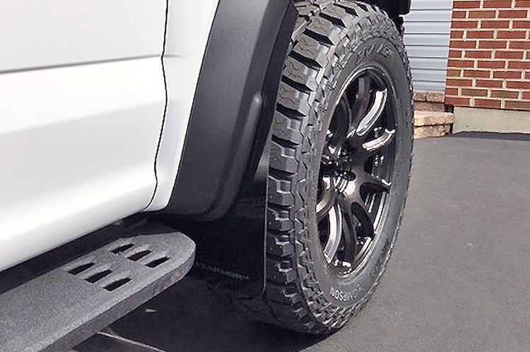 MF53URBLKDGR Mud Flap Kit for 2017-2019 Ford Raptor Raptor - Dark Grey Logo