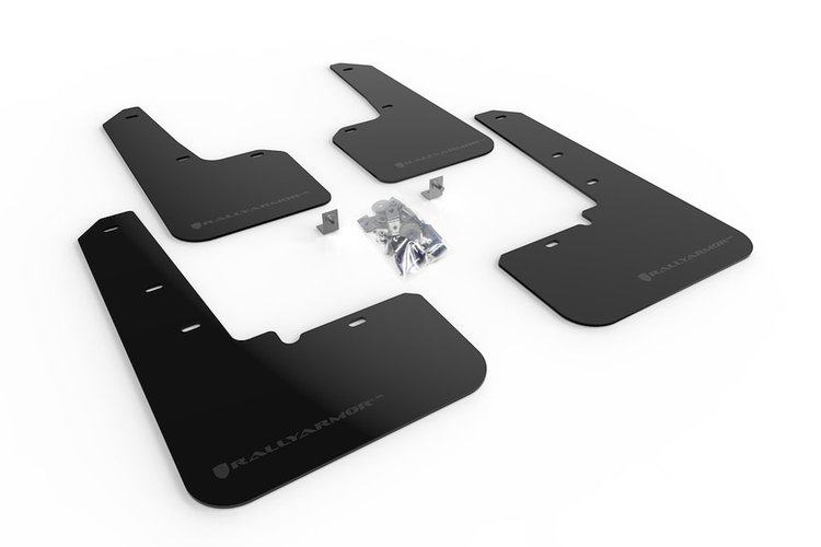 MF66URBLKGRY Mud Flap Kit Fits Select Subaru Outback - Grey Logo