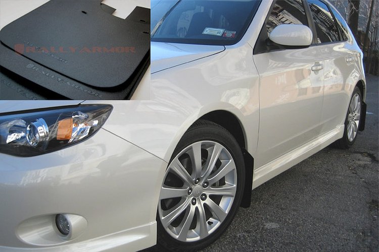 MF6BASBLK Mud Flap Kit for 2008-2011 Subaru Impreza Impreza/WRX - Black Logo