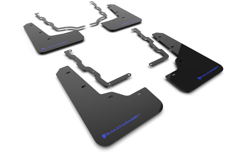 MF86URBLKBL Mud Flap Kit for 2020-22 Ford Puma ST - Blue Logo