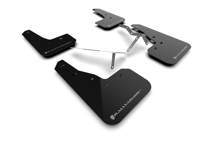 MF90URBLKGRY Mud Flap Kit for 2022 Honda Civic, Civic Si, Sport - Grey Logo