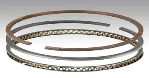 Max Seal Steel Gas Ported Piston Ring Set 4.130 Bore