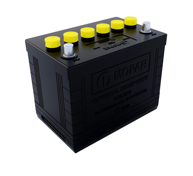 BB-S24MY Collector Series Lightweight 12 V AGM Battery for 1965-1974 Mopar Models [BCI Group 24 Applications, Yellow]