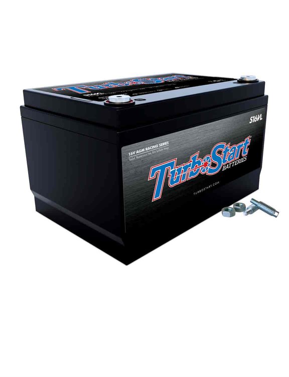 S16VL Lightweight 16 V Race AGM Battery, 10-1/4" L x 6-3/8" W x 6" H