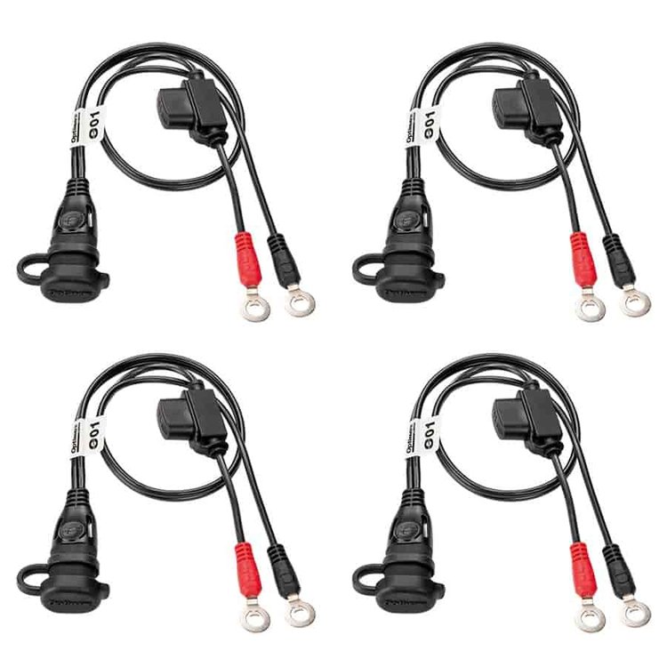Permanent Battery Lead SAE Charging Cable [1/4 in. (6 mm) & 5/16 in. (8 mm) Battery Ringlets]