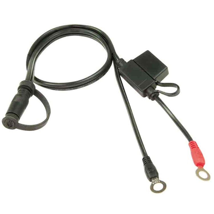 Battery Charger Adapter Cable [DC 2.500 mm Socket to 1/4 in. (6 mm) Ringlets]