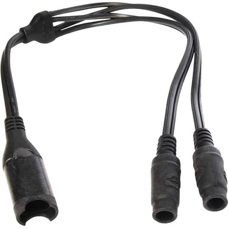 Battery Charger Y-Splitter Cable [2-Pin SAE Charge Connector to (2) DC 2.500 mm Socket]