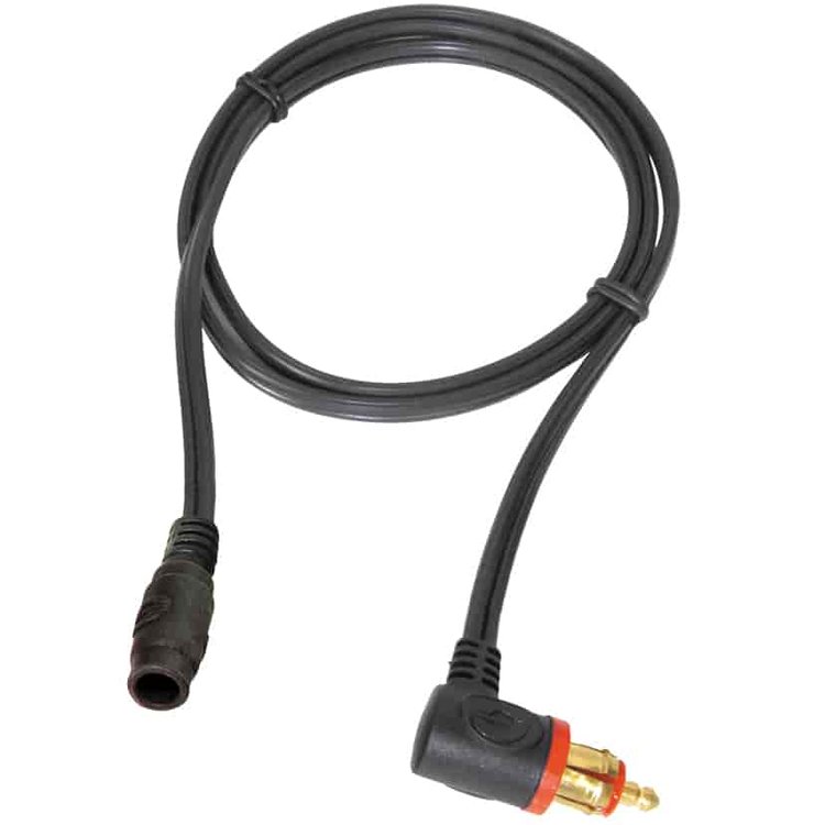 Battery Charger Adapter Cable [DC 2.500 mm Socket to 12 mm DIN Bike 90 Degree Plug]