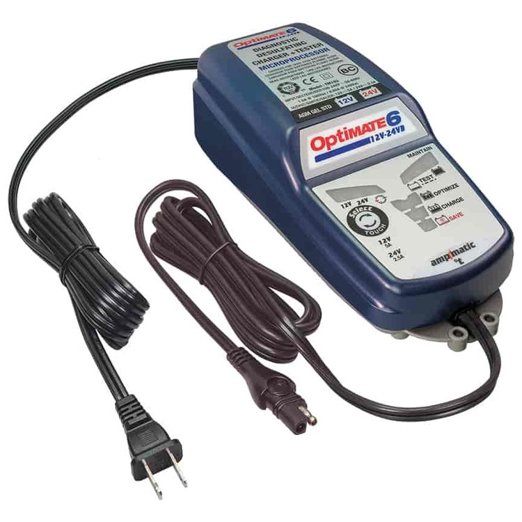 6 Automatic Battery Charger & Maintainer [12 V / 24 V]