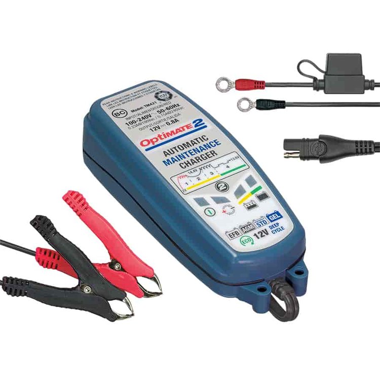 2 Automatic Battery Charger & Maintainer [0.8 Amps / 12 V]