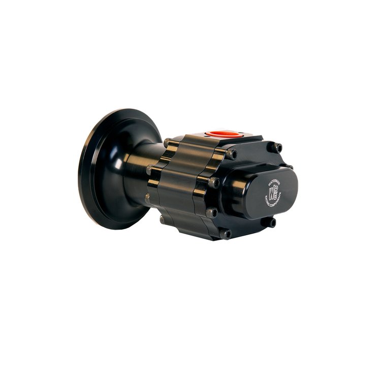 Nostalgia Bertha Fuel Pump w/Standard Rotation, V-Band Mount, 3/8 in. Hex Drive, Aluminum Center, and .650 in. Gear