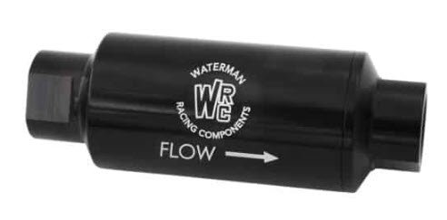 Inline Fuel Filter w/100 Micron Stainless Steel Element (-12 AN)