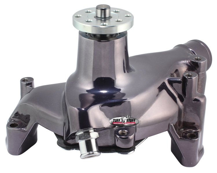 SuperCool Water Pump Black Chrome 1969-93 Small Block Chevy