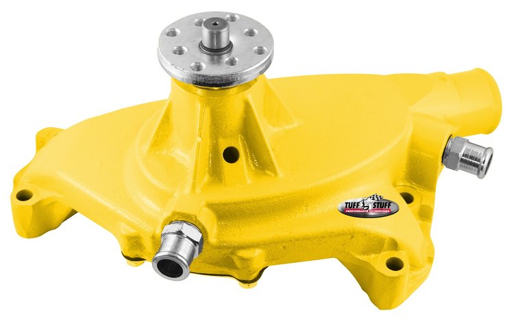 SuperCool Water Pump Yellow Powder Coated 1965-72 Big Block Chevy