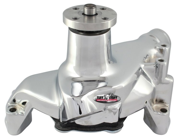 SuperCool Water Pump Polished 1987-95 Small Block Chevy V6-V8 TBI