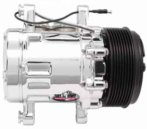 A/C Compressor Sanden Style SD7 8-Groove - Chrome