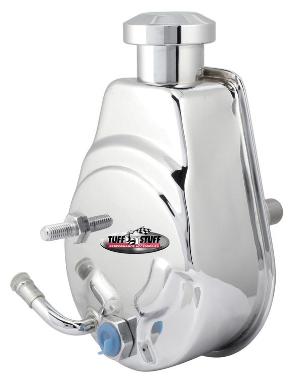 Saginaw Power Steering Pump GM Pickup Truck - Press Fit - Chrome