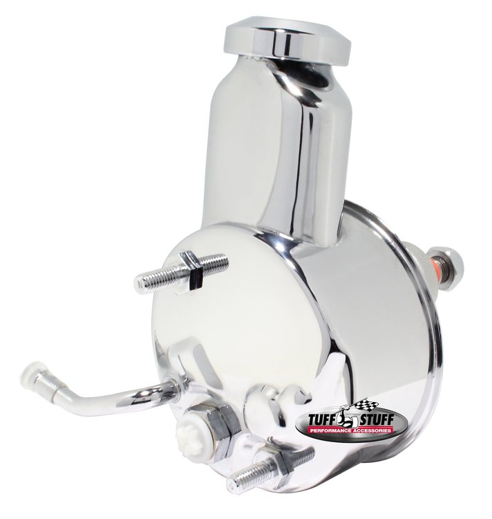 Saginaw Power Steering Pump GM Truck/Suburban 7.4L 454 V8 - Keyed Shaft - Chrome