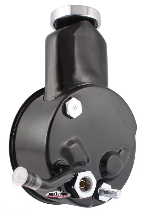 Saginaw Power Steering Pump GM Truck/Suburban 7.4L 454 V8 - Keyed Shaft - Stealth Black